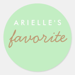 "Ihre Lieblingsjause" Runder Aufkleber