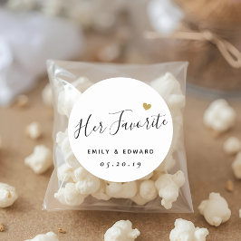 Ihre liebste Personalisierte Gastgeschenk Hochzeit Runder Aufkleber