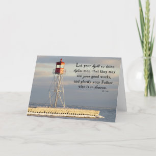 Ihre Light Shine - Scripture Card gelassen Dankeskarte