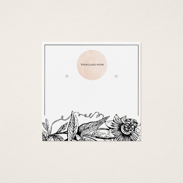 Ihre Logo-Anzeigetafel Schwarz/Weiß (Vorderseite)