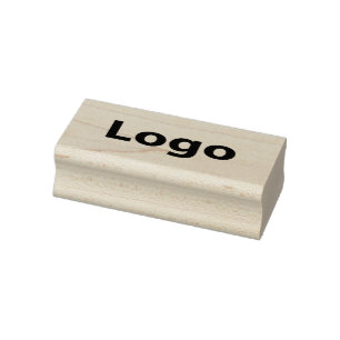 Ihre Logo-Briefmarke aus lackiertem Holz mit Tinte Gummistempel
