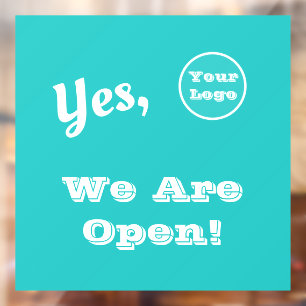 Ihre Logo-Directmailing Wir sind offene Werbung Fensteraufkleber