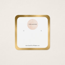 Ihre Logo Gold Border ausgefüllt Ohrring-Display-K