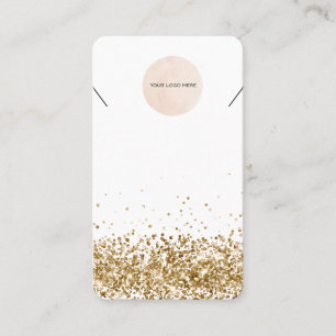 Ihre Logo Gold Glitzer-Netzwerkkarte Visitenkarte