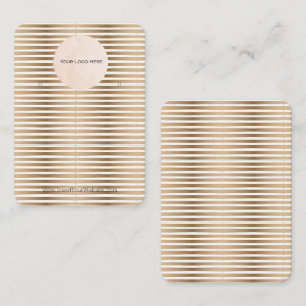 Ihre Logo-Gold-Strip-Werbekarte vertikal Visitenkarte