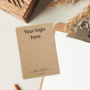 Ihre Logo-Kette Ohrring-Display-Karte Visitenkarte