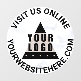 Ihre Logo-Marge rund um Ihren benutzerdefinierten Fensteraufkleber