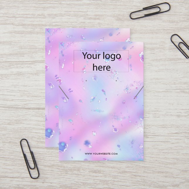 Ihre Logo-Schmuck-Kette Ohrring-Display-Karte Visitenkarte (Vorderseite/Rückseite Beispiel)