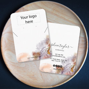 Ihre Logo-Schmuck-Kette Ohrring-Display-Karte Visitenkarte