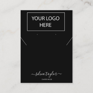 Ihre Logo-Schmuck-Kette Ohrring-Display-Karte Visitenkarte