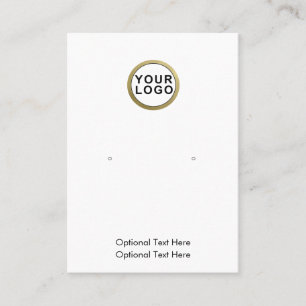 Ihre Logo-Schmuck-Ohrring-Display-Visitenkarte Visitenkarte