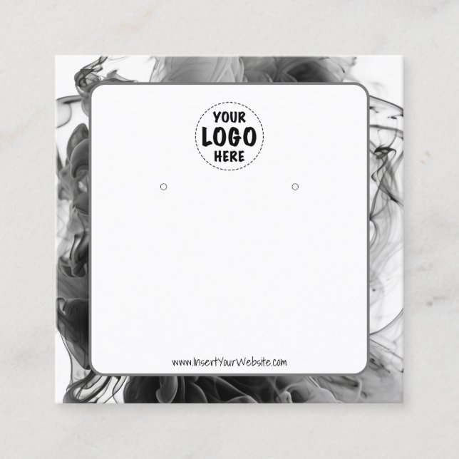 Ihre Logo-Smokey-Ohrring-Anzeigetafel Telefonnummerkarte (Vorderseite)