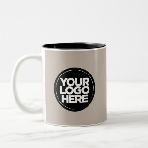 Ihre Logo-Sonderfarben Taupe Grau-Tasse Zweifarbige Tasse