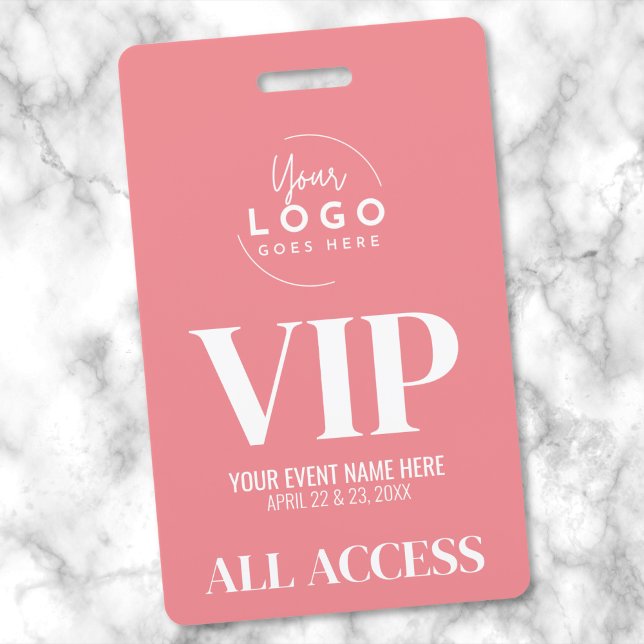 Ihre Logo-Veranstaltung VIP Alle Zugangsdaten Ausweis (Event VIP All Access Logo Badge)