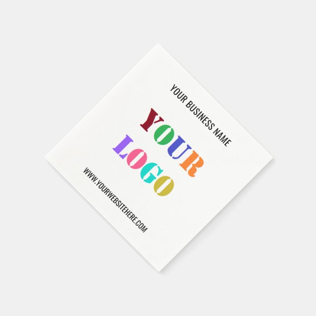 Ihre Logo-Website Napkins Werbeunternehmen Serviette (Ecke)