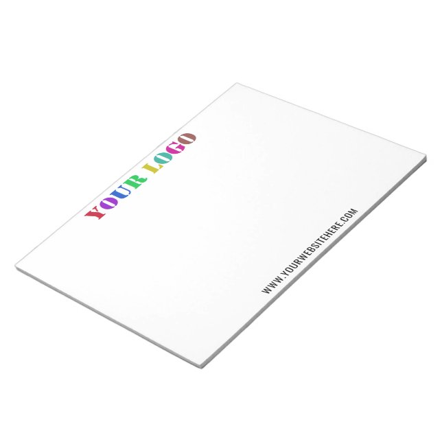 Ihre Logo-Website Notepad Werbegeschäft Notizblock (angewinkelt)