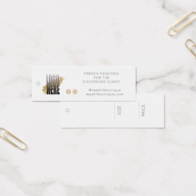 Ihre Logomarke "Social Media white Closing Price" (Büro)