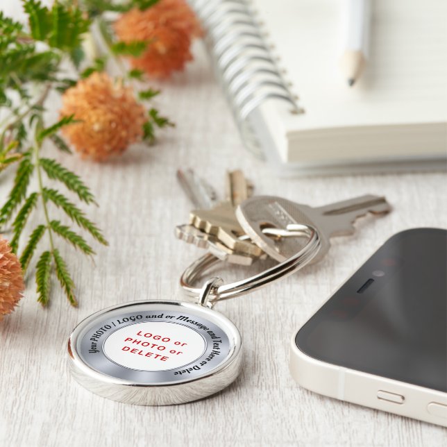 Ihre Logos oder Foto-Schlüsselanhänger, rund oder  Schlüsselanhänger (Seite)