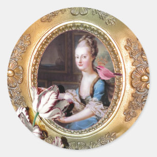 Ihre Majestät, Königin Marie Antoinette, Round Sie Runder Aufkleber