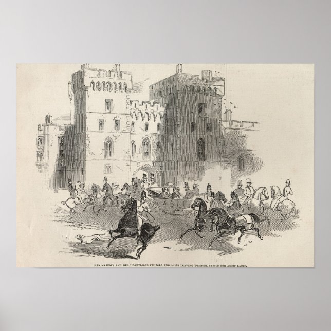 Ihre Majestät und ihre illustren Besucher Poster (Vorne)