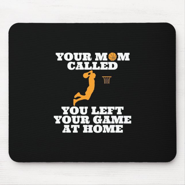 Ihre Mama heißt Basketball Mousepad (Vorne)