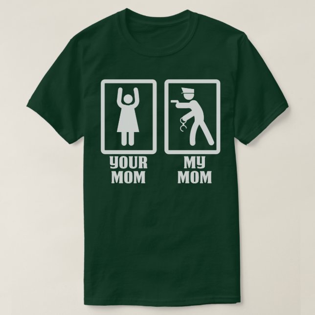Ihre Mama Meine Mama der Polizei stolz T-Shirts fü (Design vorne)