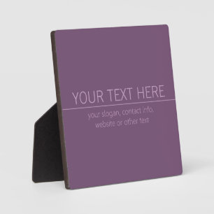 Ihre Marke oder Ihr Firmenname Moderne Lila Mauve Fotoplatte