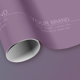 Ihre Marke oder Ihr Firmenname Moderne Lila Mauve Geschenkpapier