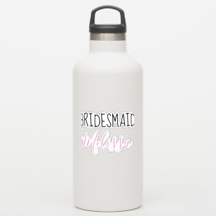 Ihre maßgeschneiderte Bridesmaid-Hochzeitstypograf Aufkleber