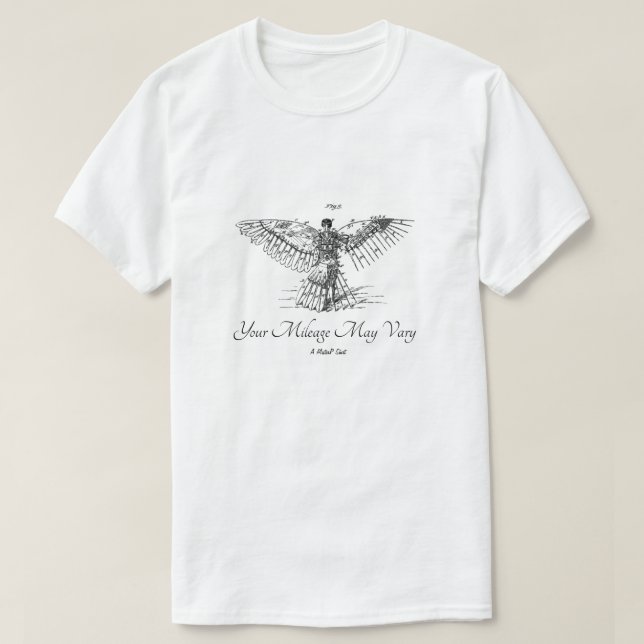 Ihre Meilen können variieren (Icarus) - Ein Mister T-Shirt (Design vorne)