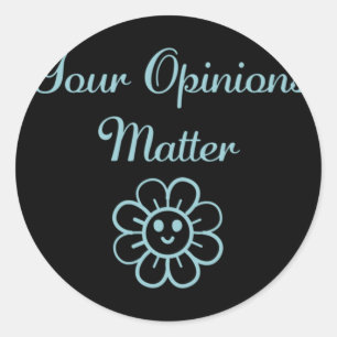 Ihre Meinung - Positive Affirmation Aufkleber