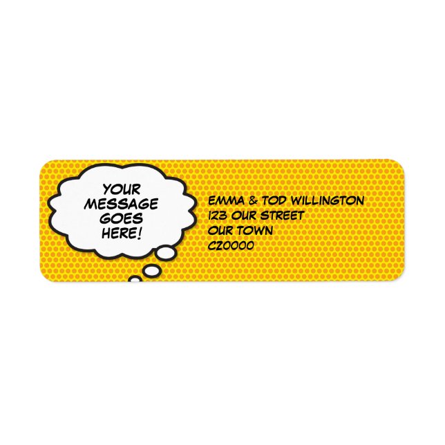 Ihre Meldung Think Buble Fun Retro Comic Buchen Po (Vorne)