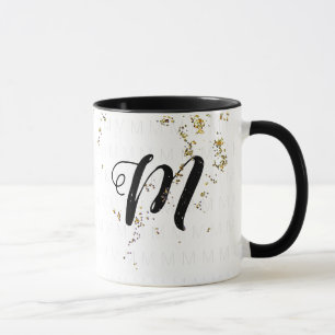ihre mit Monogramm Bezeichnung / Monogramm b/w Tasse
