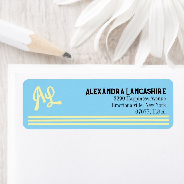 Ihre Mit Monogramm Labels - mehrfarbig (Insitu)