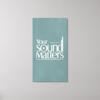 Ihre Musik ist wichtig Leinwanddruck