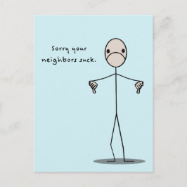 Ihre Nachbarn Sind zum Kotzen Postkarte