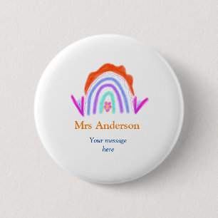 Ihre Nachricht E fügen Sie Text Name Regenbogenleh Button