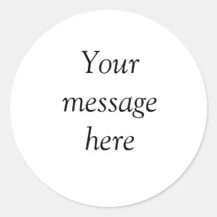Ihre Nachricht hier fügt Textname Monogramm Bild q Runder Aufkleber