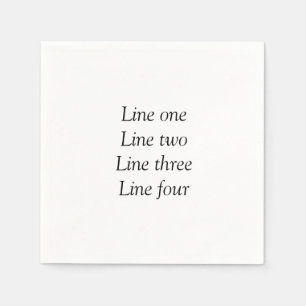 Ihre Nachricht hier fügt Textname Monogramm Bild q Serviette