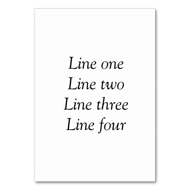 Ihre Nachricht hier fügt Textname Monogramm Bild q Tischnummer (Vorderseite)