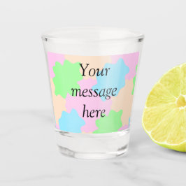 Ihre Nachricht hier Text hinzufügen Name Boho farb Schnapsglas