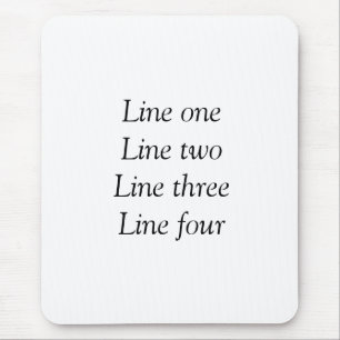 Ihre Nachricht hier Textname Monogrammbild Zitat Mousepad