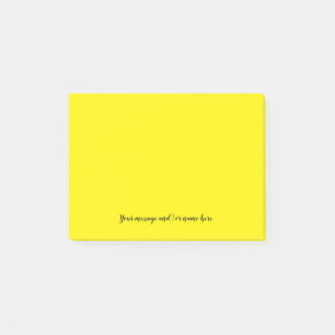 Ihre Nachricht in strahlendem Gelb Post-it Klebezettel