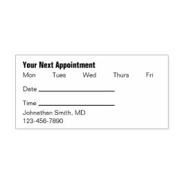 Ihre nächste Erinnerung für einen Arzt Permastempel