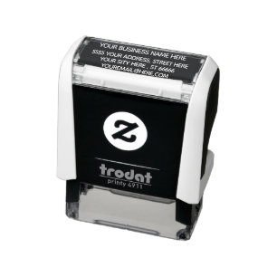 Ihre Name-Adresse E-Mail-Farbe Einfach Personalisi Permastempel