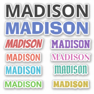 IHRE NAMEN-Aufkleber Aufkleber