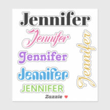 IHRE NAMEN-Aufkleber