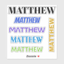 IHRE NAMEN-Aufkleber