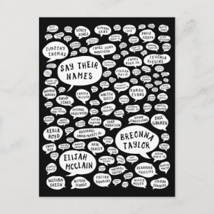 ihre Namen nennen Postkarte