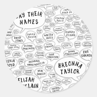 ihre Namen nennen Runder Aufkleber